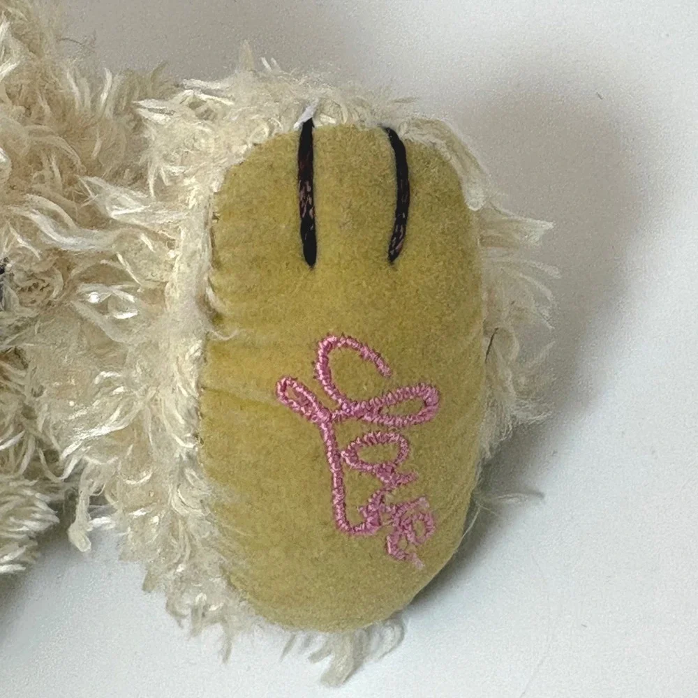 Pickford Brass Button Bears Vanessa Power Bear of Love Rose Quartz Necklace 2000